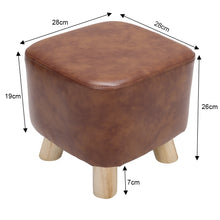 Load image into Gallery viewer, Square Padded Footstool Kids Children Seat Home