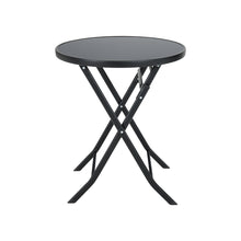 Load image into Gallery viewer, Outdoor Folding Round Garden Coffee Table, 60x60x70CM