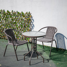 Load image into Gallery viewer, Outdoor Metal Coffee Dining Set, Brown