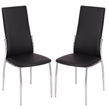 Load image into Gallery viewer, PU Metal Dining Chairs Black
