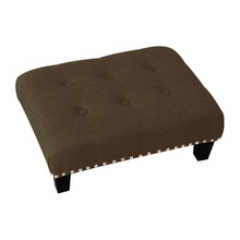 Load image into Gallery viewer, Modern Upholstered Linen Buttoned Footstool