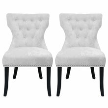 Load image into Gallery viewer, Set of 2 Modern Buttoned Dining Chairs