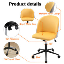 Load image into Gallery viewer, Velvet Swivel Modern Office Chair Height Adjustable for Home Office