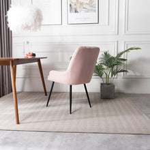 Load image into Gallery viewer, Velvet Leisure Dining Chair, Light Pink