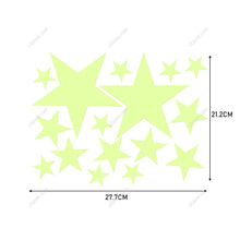 Load image into Gallery viewer, Kids Room Decal Star Wall Stickers Luminous Decals Art Mural for Baby Nursery DIY
