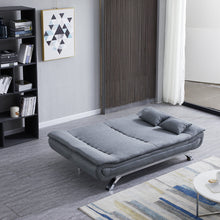 Load image into Gallery viewer, Grey Shell 3 Seater Recliner Sofa Bed