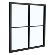 Load image into Gallery viewer, Classic Window Mirror Wall Metal Framed Mirror,Black