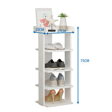 Load image into Gallery viewer, 5 Tiers Shoe Rack Organizer Storage Stand Shelf Space Saving White