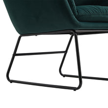 Load image into Gallery viewer, Livingandhome Contemporary Metal Legs Tufted Leisure Armchair
