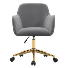 Load image into Gallery viewer, Frosted Adjustable Swivel Velvet Office Chair