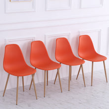 Load image into Gallery viewer, Set of 4 Modern Plastic Dining Chairs
