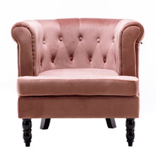 Load image into Gallery viewer, Soft Armchair Curved Accent Chair