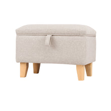Load image into Gallery viewer, Linen Storage Ottoman Bench Toy Box Pouffe Footstool
