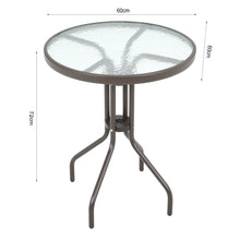Load image into Gallery viewer, Outdoor Metal Coffee Dining Set, Brown