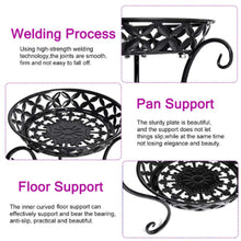 Load image into Gallery viewer, 2 Tier Tall Vintage Metal Plant Stand