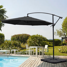 Load image into Gallery viewer, 3M Black Sun Parasol Hanging Banana Umbrella