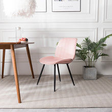 Load image into Gallery viewer, Set of 2 Velvet Leisure Dining Chairs, Light Pink