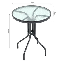 Load image into Gallery viewer, Outdoor Metal Coffee Dining Set, Black