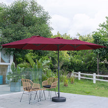 Load image into Gallery viewer, Garden Double-Sided Parasol Umbrella With Base