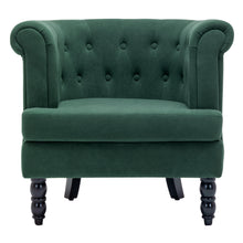 Load image into Gallery viewer, Soft Armchair Curved Accent Chair