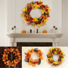 Load image into Gallery viewer, Artificial Maple Leaf Wreath Outdoor Decoration for Halloween and Thanksgiving, SP1783