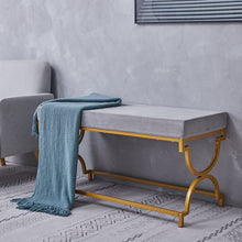 Load image into Gallery viewer, Vevlet Upholstered Bench