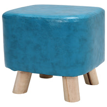 Load image into Gallery viewer, Square Padded Footstool Kids Children Seat Home