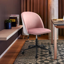 Load image into Gallery viewer, Velvet Swivel Modern Office Chair Height Adjustable for Home Office