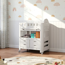 Load image into Gallery viewer, Kidkid Mobile Baby Diaper Changing Table with 4 Drawers and Storage Shelf
