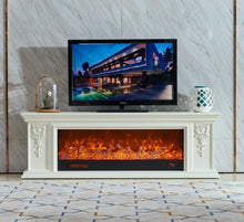 Load image into Gallery viewer, 180cm W Freestanding Fireplaces Bluetooth Player TV Stand Electric Fireplace 7 Flame Colours Freestanding Fireplaces Living and Home 
