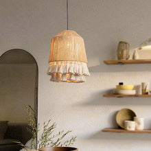 Load image into Gallery viewer, Lightsin Rustic Elegance Tassel and Hemp Rope Pendant Light Lightsin 
