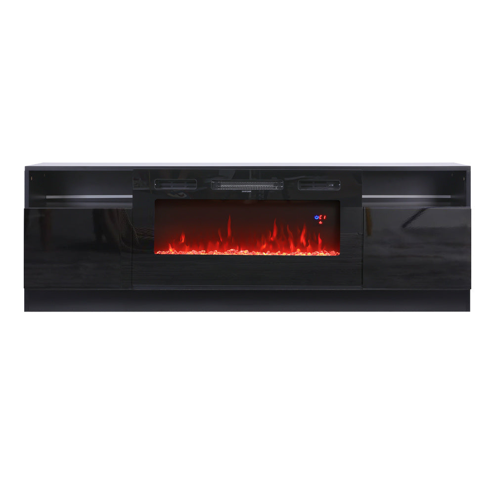 Recessed Electric Fireplace TV Stand with Closed Storage, PM1350PM1351
