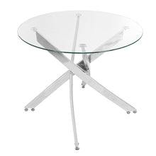 Load image into Gallery viewer, Clear Tempered Glass Dining Round Coffee Table Dining Table Living and Home 
