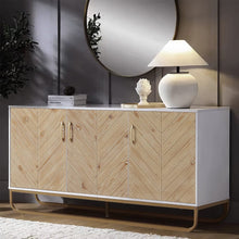 Load image into Gallery viewer, Modern Wooden Three Doors Side Cabinet Living and Home 
