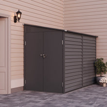 Load image into Gallery viewer, 9ft W Motorcycle Storage Shed Lockable Steel Garden Bike Shed Garden Sheds Living and Home 

