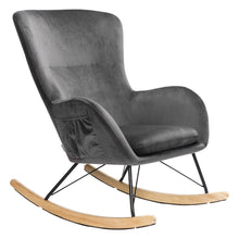 Load image into Gallery viewer, Linen Cushion Rocking Chair, JM1740 Living and Home 
