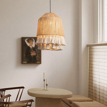 Load image into Gallery viewer, Lightsin Rustic Elegance Tassel and Hemp Rope Pendant Light Lightsin 
