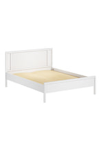 Load image into Gallery viewer, White Striped Dual Row Wooden Bed Frame, ZH1611ZH1612ZH1613
