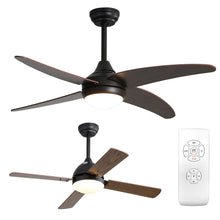 Load image into Gallery viewer, Ceiling Fan Light with LED Lamp &amp; Remote Control 48Inch/42Inch Ceiling Light Living and Home 
