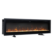 Load image into Gallery viewer, 40/50/60 Inch Electric Fireplace 9 Colour LED Flame Effect Heater with Remote Control Freestanding Fireplaces Living and Home 
