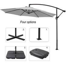 Load image into Gallery viewer, 3M Light Grey Sun Parasol Hanging Banana Umbrella Parasols Living and Home 
