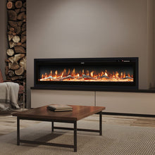 Load image into Gallery viewer, 40/50/60 Inch Electric Fireplace 9 Colour LED Flame Effect Heater With Remote Control Freestanding Fireplaces Living and Home 

