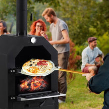 Load image into Gallery viewer, Pizza Makers &amp; Ovens 3-in-1 Charcoal BBQ Grill with Chimney Outdoor Pizza Makers &amp; Ovens Living and Home 
