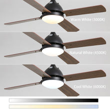 Load image into Gallery viewer, Ceiling Fan Light with LED Lamp &amp; Remote Control 48Inch/42Inch Ceiling Light Living and Home 
