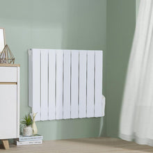 Load image into Gallery viewer, 2000W Oil Filled Electric Radiator Heater Wall Mounted or Portable with LCD Thermostat Space Heaters Living and Home 
