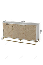Load image into Gallery viewer, Modern Wooden Three Doors Side Cabinet Living and Home 
