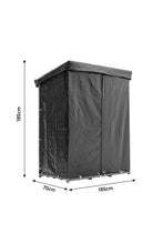 Load image into Gallery viewer, Garden Sanctuary Metal Tube Firewood Rack with Roof Garden Sheds Living and Home 
