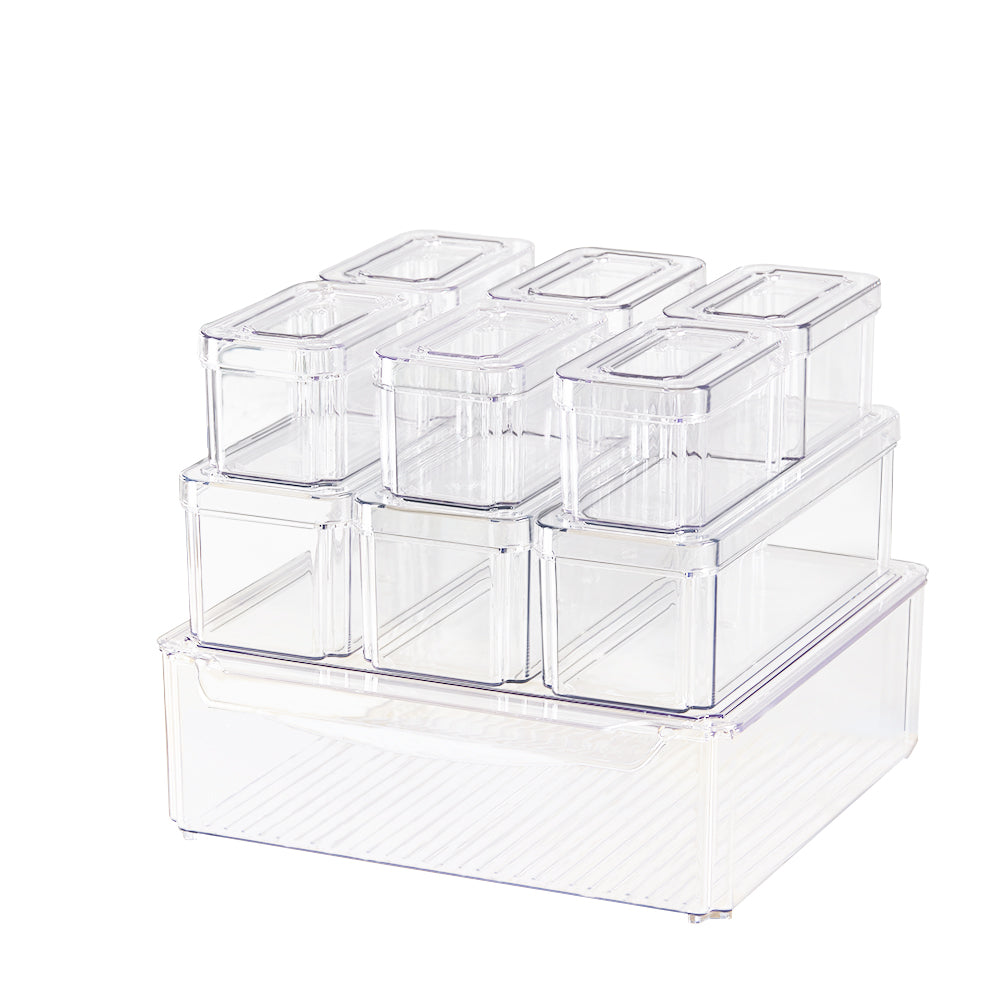 Set of 10 Fridge Storage Containers, CT0314 (Ver.2)