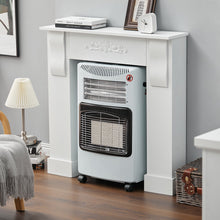 Load image into Gallery viewer, 4.2KW Electric and Gas Heater Movable Tank Cabin with Ceramic Infrared Heater Space Heaters Living and Home White 
