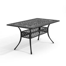 Load image into Gallery viewer, Set of 7 Retro Garden Bistro Set Cast Aluminum with Cushions Garden Dining Sets Living and Home 
